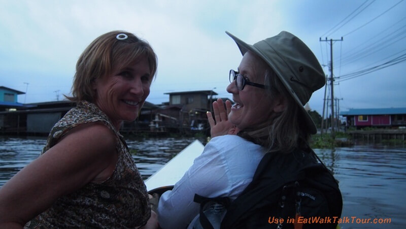 Lisa and Marry at Bang yai Boat trip